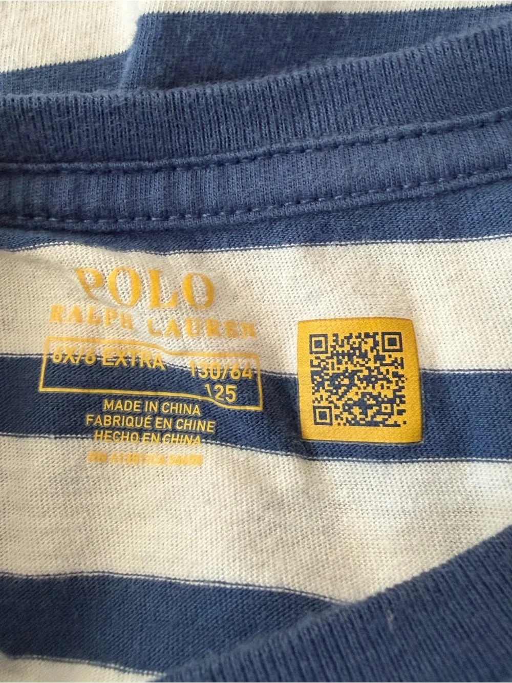 Ralph Lauren Polo Bear Striped Cotton Tee Kids Painting Artist Sailor Coastal 6